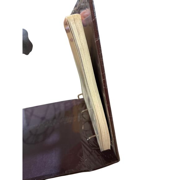 Photo Pro Bonded Leather Magnetic Photo Album 27 Pages NOS Brown Gold Trim - Picture 9 of 10